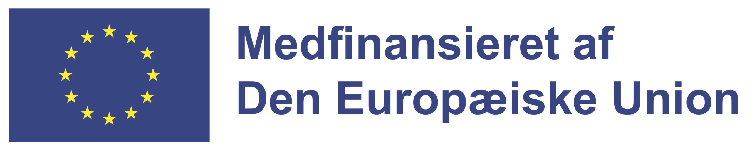 Eu logo med tekst medfinansieret af eu